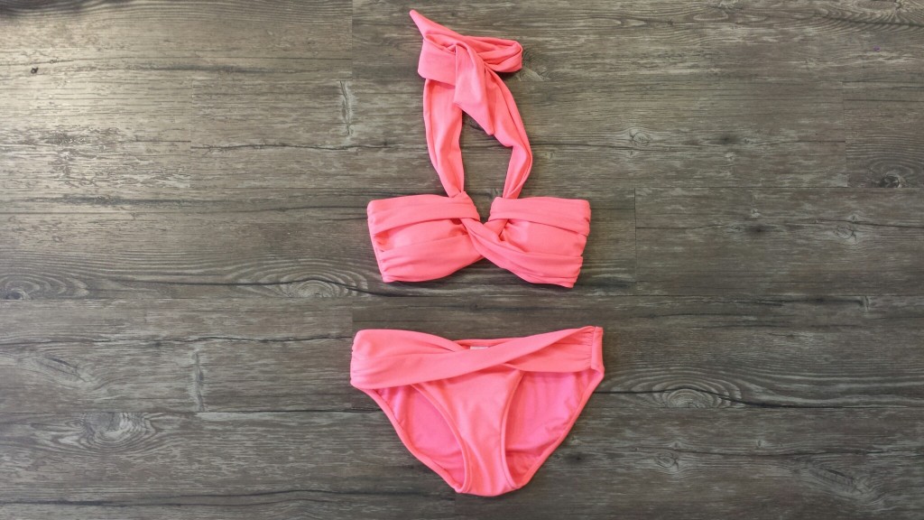 Swimco has a large colletion of Seafolly swimsuits and they are made from the softest material! The straps on the bikini top can be tied so many ways and the bottoms give good coverage. This beautiful coral bikini won me over  and came home with me.