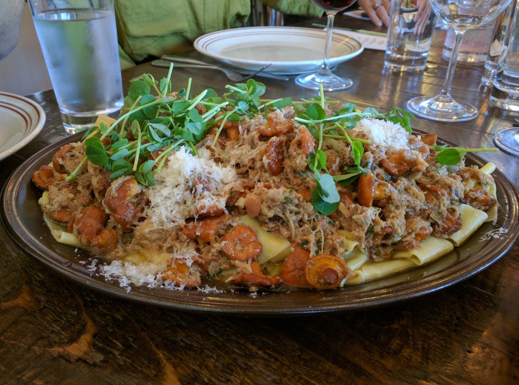 House-made pasta with mushroom ragu from Hayloft in Airdrie.